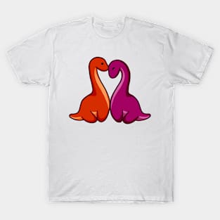 Cute dino couple, dinosaurs T-Shirt